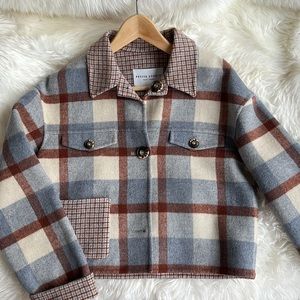 Petite Studio Reversible Plaid Jacket